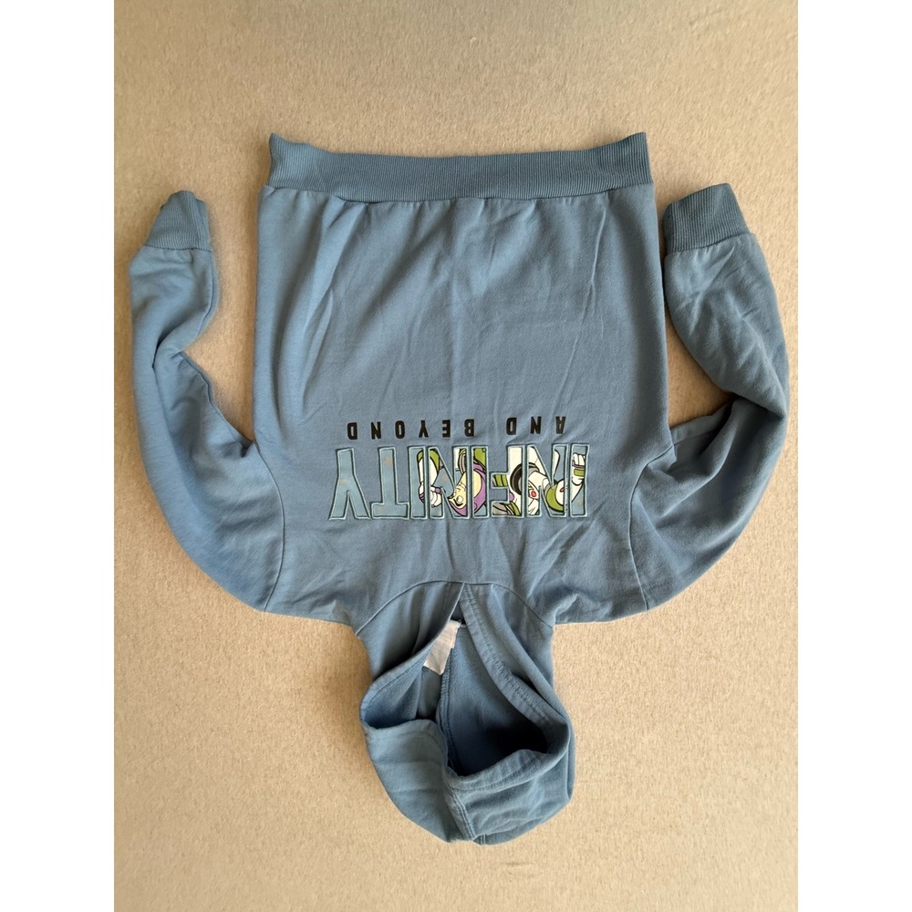 Disney Toy Story Buzz Lightyear Infinity and Beyond Blue Hoodie Boys Size 7